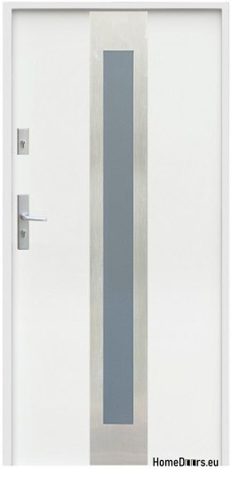 PORTE EXTÉRIEURE SUR MESURE W11 80/90 BLANC ANTHRACITE