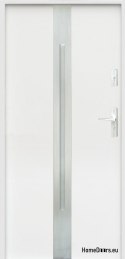 PORTES EXTÉRIEURES À LA TAILLE W18 80/90 BLANC ANTHRACITE, MOUSSE