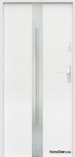 PORTES EXTÉRIEURES À LA TAILLE W18 80/90 BLANC ANTHRACITE, MOUSSE