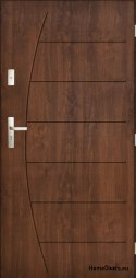 Portes extérieures acier poli 72mm Boston 80 90