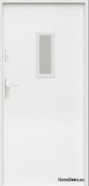 PORTES EXTÉRIEURES À LA TAILLE BLANC, MOUSSE ANTHRACITE