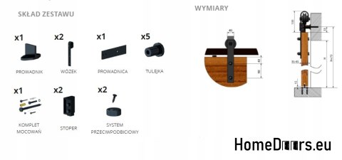 Système de porte coulissante REA Loft produit PL Système de porte coulissante REA Loft produit PL