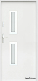 PORTE EXTÉRIEURE SUR MESURE W17 ANTHRACITE, MOUSSE BLANCHE