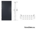 Portes extérieures techniques raccourcies à la taille