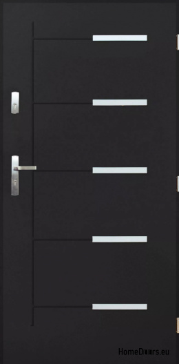 Porte d’entrée extérieure en acier 55mm KANKAN 80 90