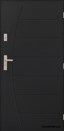 Portes extérieures acier poli 72mm Boston 80 90