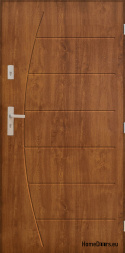 Portes extérieures acier poli 72mm Boston 80 90