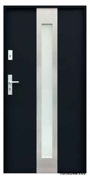 PORTES EXTÉRIEURES SUR MESURE W11 80 NOIR, MOUSSE PORTES EXTÉRIEURES SUR MESURE W11 80 NOIR, MOUSSE
