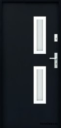 PORTES EXTÉRIEURES SUR MESURE W17 100L NOIR, MOUSSE