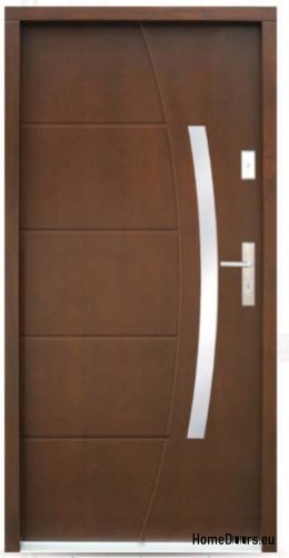 Portes extérieures en bois chêne 74mm ICAK