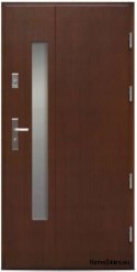 Portes extérieures en bois chêne 74mm TARYK