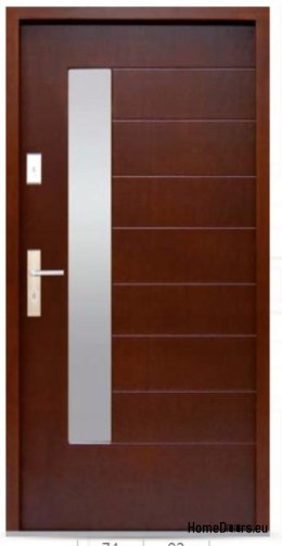 Portes extérieures en bois pin 74 mm JONNY