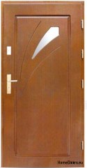 Portes extérieures en bois pin chaud 74 mm KAJA