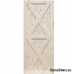 PORTES EN BOIS EN PIN FULL RADEX LOFT XX 80