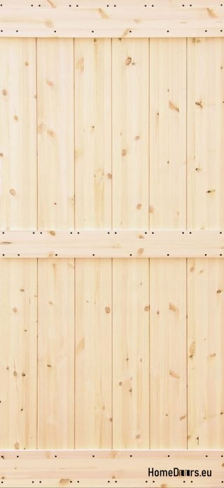 PORTE COULISSANTE EN BOIS DE PIN LOFT RUSTIQUE E 70
