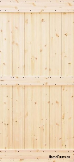 PORTES COULISSANTES EN BOIS EN PIN LOFT RUSTIC E 90