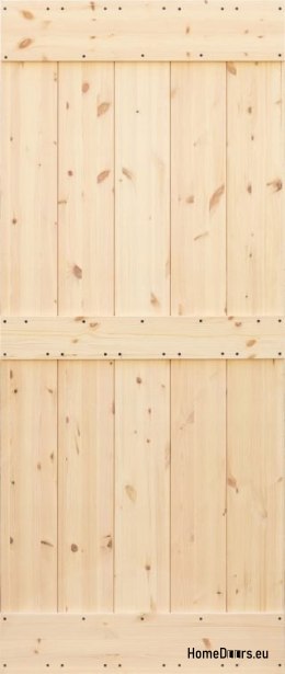 PORTES COULISSANTES EN BOIS EN PIN LOFT RUSTIC E 90
