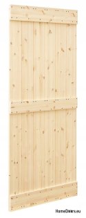 PORTES COULISSANTES EN BOIS EN PIN LOFT RUSTIC E 90