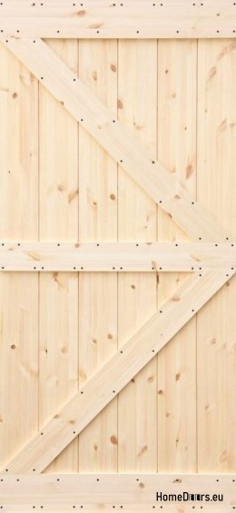 PORTES COULISSANTES EN BOIS EN PIN LOFT RUSTIC K 70