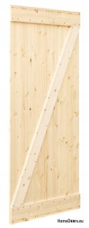 PORTE COULISSANTE EN BOIS DE PIN LOFT RUSTIQUE Z 90