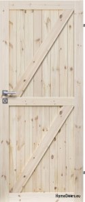 PORTES EN BOIS DE PIN BRUT RADEX LOFT ZZ 60