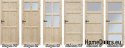 PORTES NOUÉES EN PIN RADEX LISBONNE PN 60