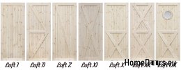PORTES NOUÉES EN PIN POLOGNE FULL RADEX LOFT ZZ 90