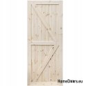 PORTES NOUÉES EN PIN BRUT RADEX LOFT II 60