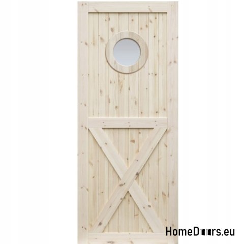 PORTES INTÉRIEURES EN PIN NOUÉ RADEX LOFT OX 60