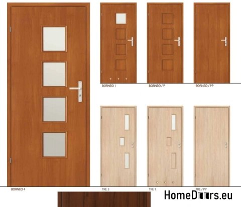Porte vitrée BORNEO 4 vitres 70 Porte vitrée BORNEO 4 vitres 70