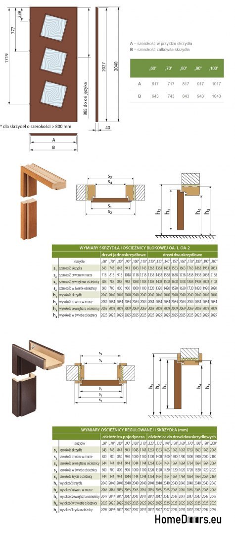Portes intérieures pour salle de bain BORNEO 1 verre 60 Portes intérieures pour salle de bain BORNEO 1 verre 60