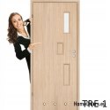 Porte intérieure avec verre pour la chambre TRE 60