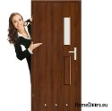 Chambre porte vitrée planche DUO 2 vitres 70