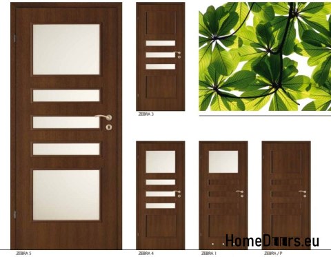Portes intérieures de la chambre avec verre ZEBRA 80 Portes intérieures de la chambre avec verre ZEBRA 80