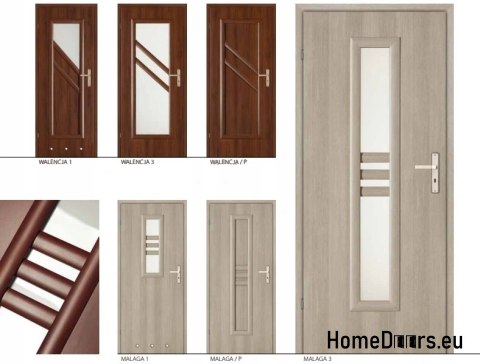Portes de chambre avec verre intérieur MALAGA 70 Portes de chambre avec verre intérieur MALAGA 70