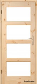 Porte de la chambre MANHATTAN WOOD 60/70/80/90