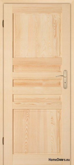 Porte de salle de bain en pin en bois ZEBRA 60/70/80/90