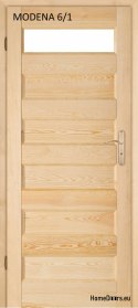 Porte de salle de bain en bois en pin MODENA 60/70/80/90