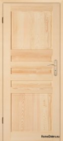 Porte de chambre en pin en bois ZEBRA 60/70/80/90