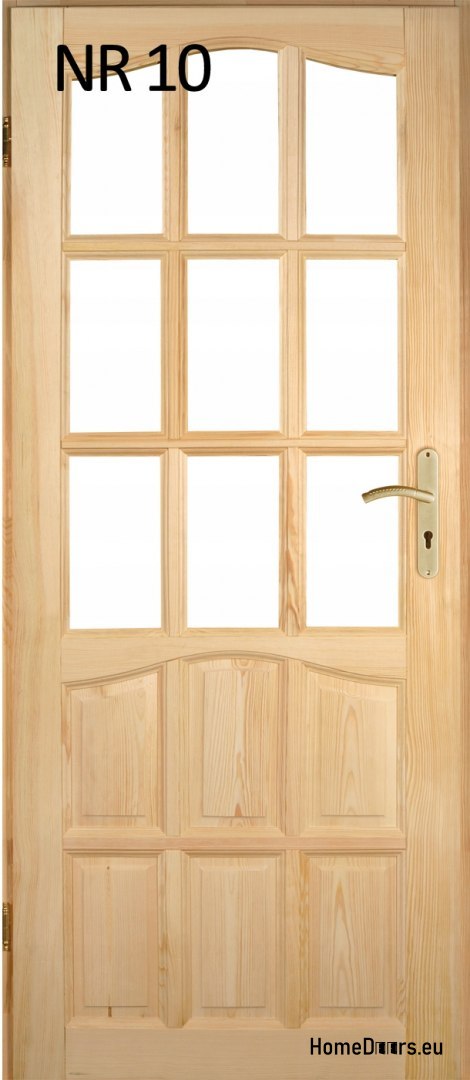 Portes intérieures en bois en pin n° 10 60/70/80/90