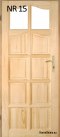 Portes intérieures en bois en pin n° 15 60/70/80/90