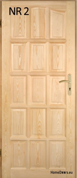 Portes intérieures en bois en pin n° 2 60/70/80/90