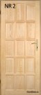 Portes intérieures en bois en pin n° 2 60/70/80/90
