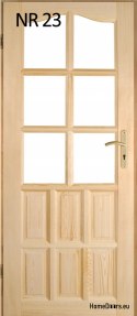 Portes intérieures en bois en pin n° 23 60/70/80/90