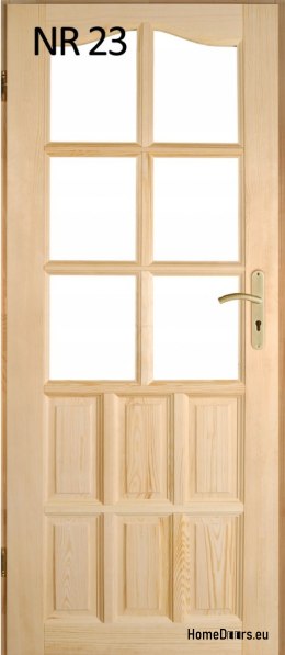 Portes intérieures en bois en pin n° 23 60/70/80/90