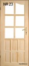 Portes intérieures en bois en pin n° 23 60/70/80/90