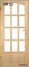 Portes intérieures en bois en pin n° 23 60/70/80/90
