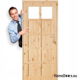 Porte à salle de bain WC bois noué BACA 60/70/80/90