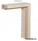 Porte à salle de bain WC pin brut JUHAS 60/70/80/90