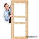 Porte de la chambre en bois brut HARNAŚ 60/70/80/90